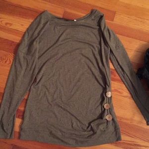 Army green long sleeve shirt